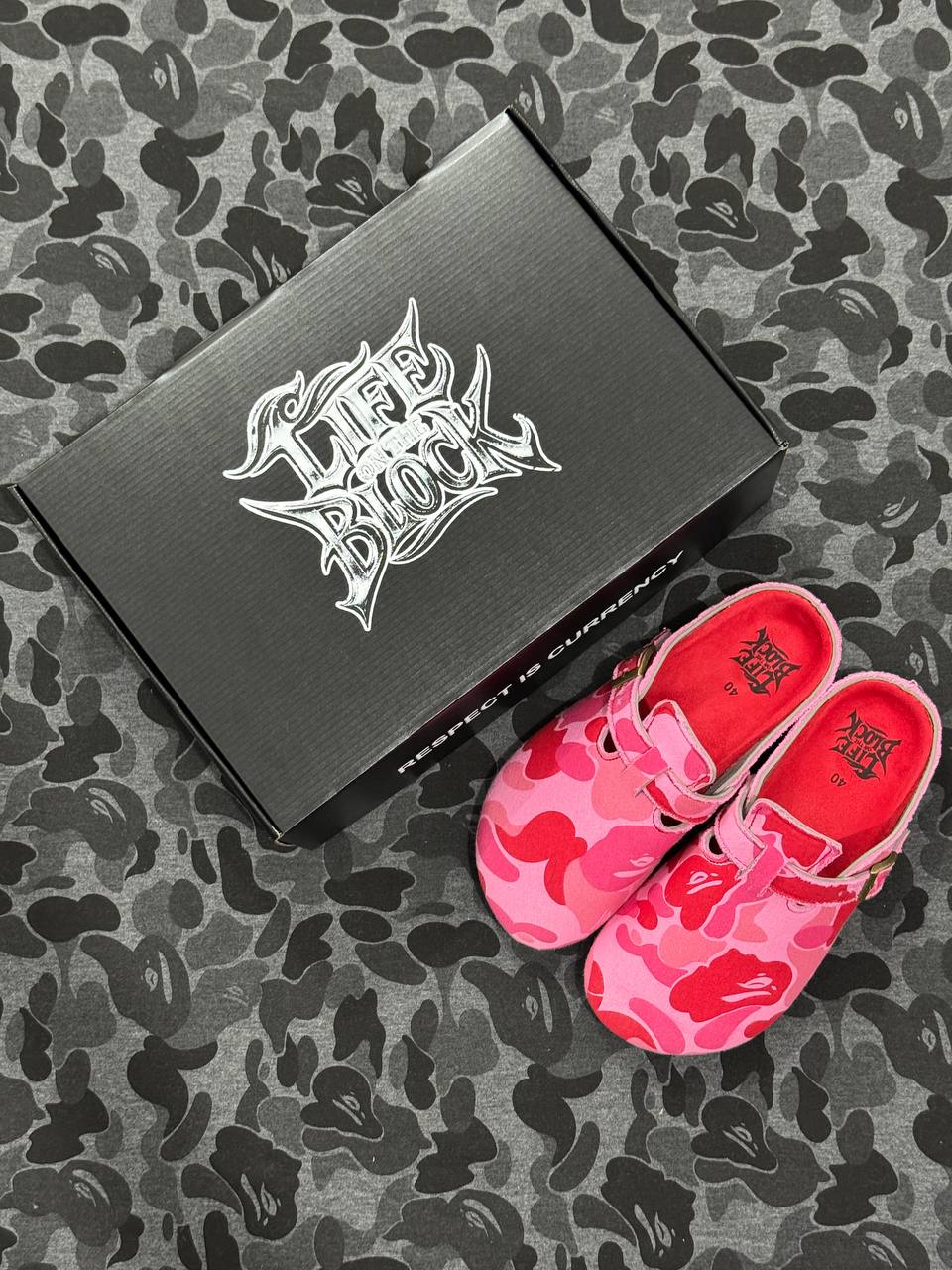 CLOGS ''CAMOUFLAGE'' PINK