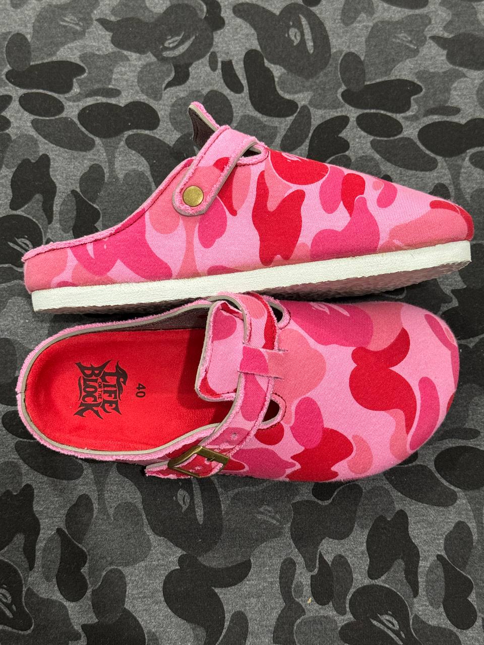 CLOGS ''CAMOUFLAGE'' PINK