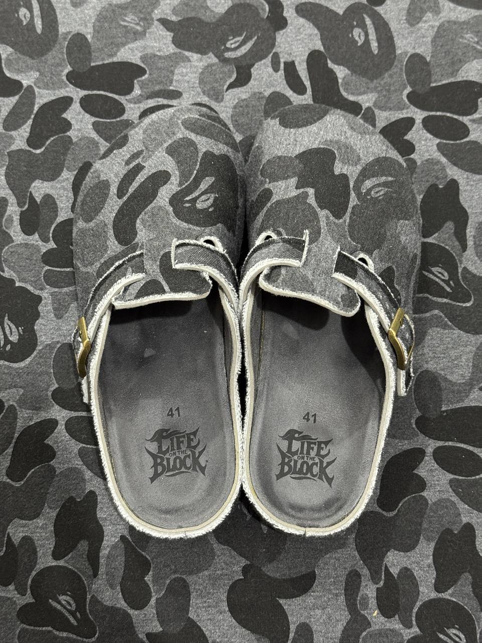 CLOGS ''CAMOUFLAGE'' BLACK